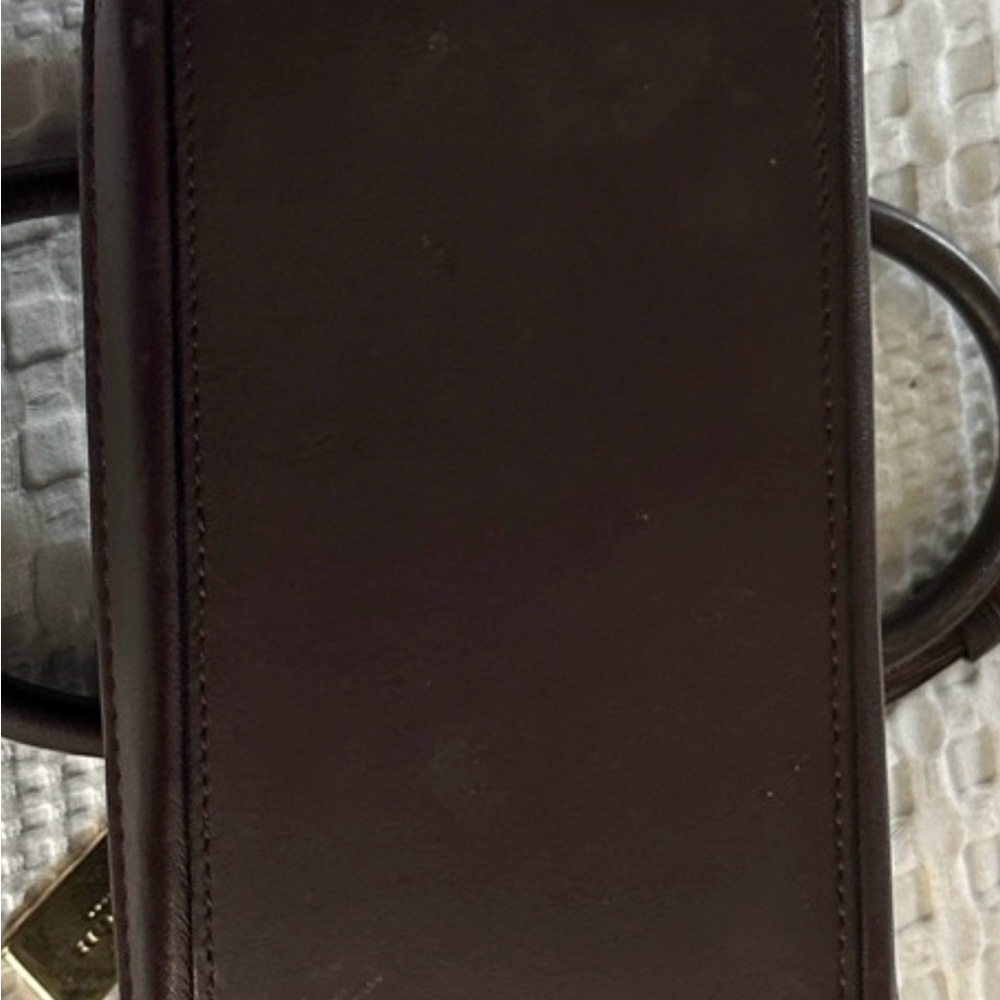 Coach Embossed Black and Brown Shoulder Bag - Picture 7 of 7